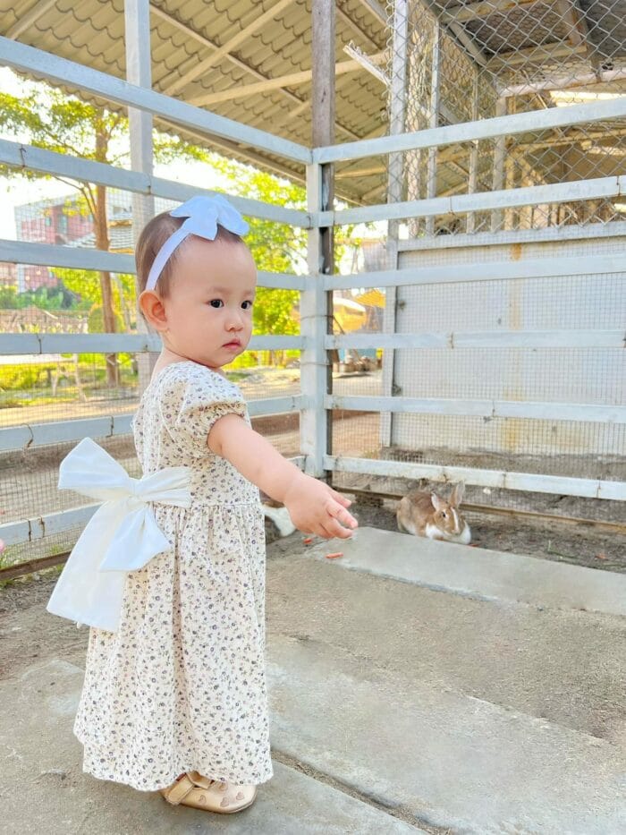 泰國預購7/19收單 - 碎花後綁帶洋裝 / 二色：圖片 2