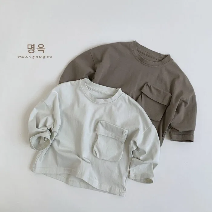 韓版80~130cm - 口袋上衣 / 二色