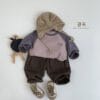 韓版80~130cm - 拚色上衣 / 二色：圖片 4