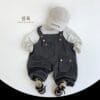 韓版80~130cm - 工裝吊帶褲 / 二色：圖片 7