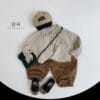 韓版80~130cm - 拚色百搭休閒褲 / 三色：圖片 8