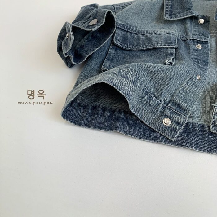 韓版80~130cm - 牛仔外套：圖片 5