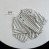 韓版80~130cm -橫條兩釦上衣