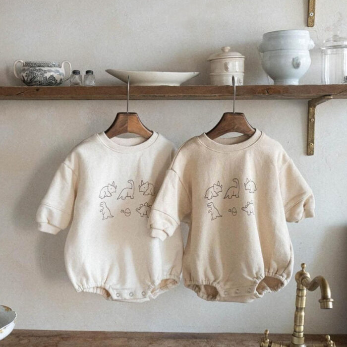 韓版 66~90 - 恐龍包屁衣 / 二色