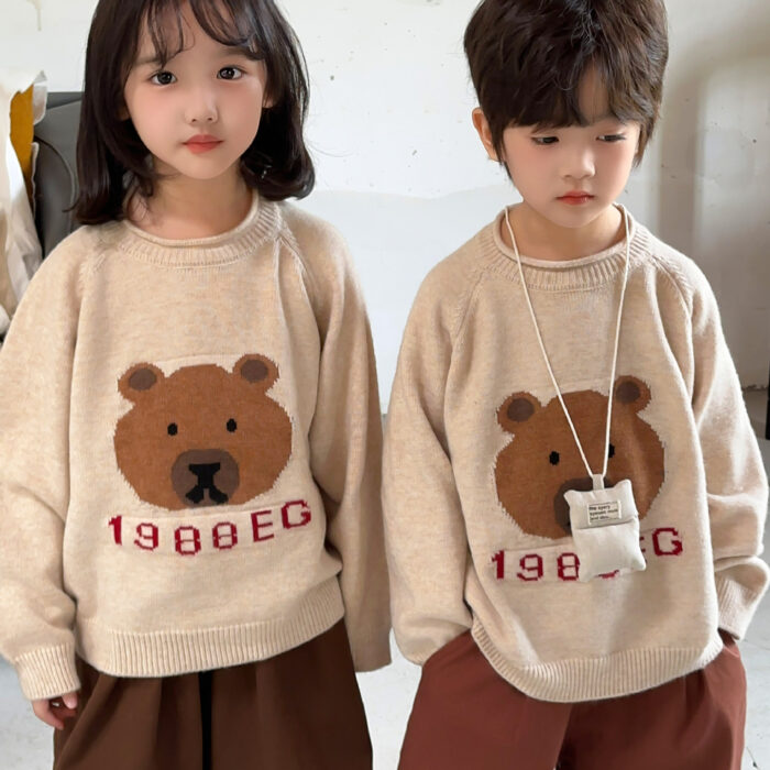 韓版90~150 - 熊熊毛衣
