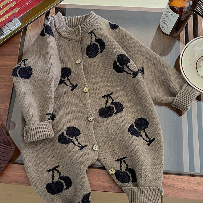 韓版春季 66~100cm -  櫻桃連身衣