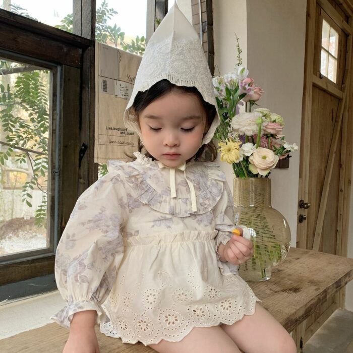 韓版春季73~100cm - 碎花包屁衣(不含帽子)