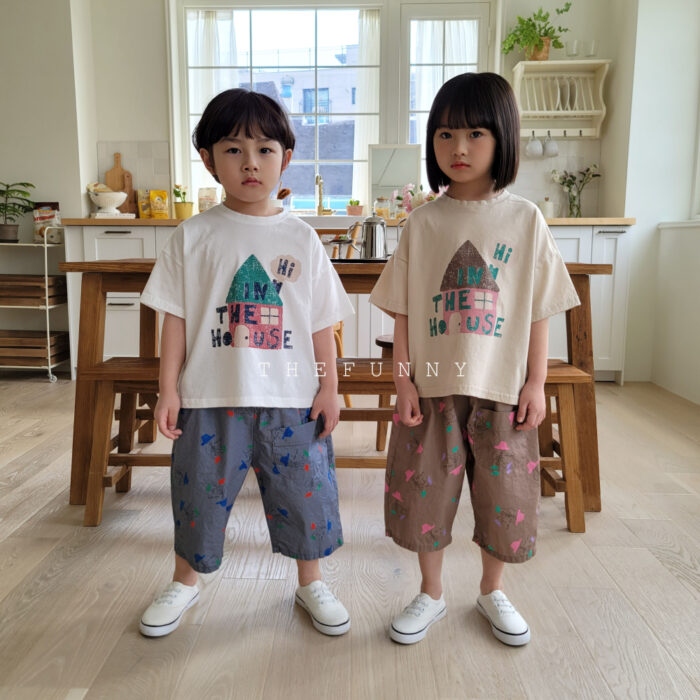 正韓90~130cm - 房子上衣 / 二色：圖片 2