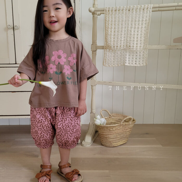 正韓90~130cm - 花花短褲 / 二色：圖片 6