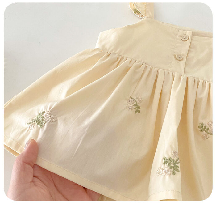 韓版夏季66~90cm - 繡花包屁衣：圖片 4