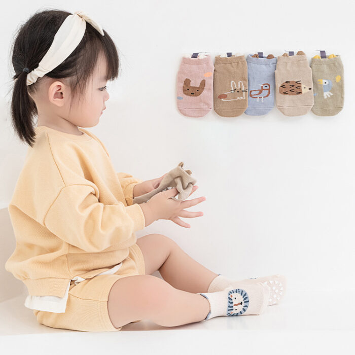 襪子0~5y - 雙耳動物防滑襪 / 六色