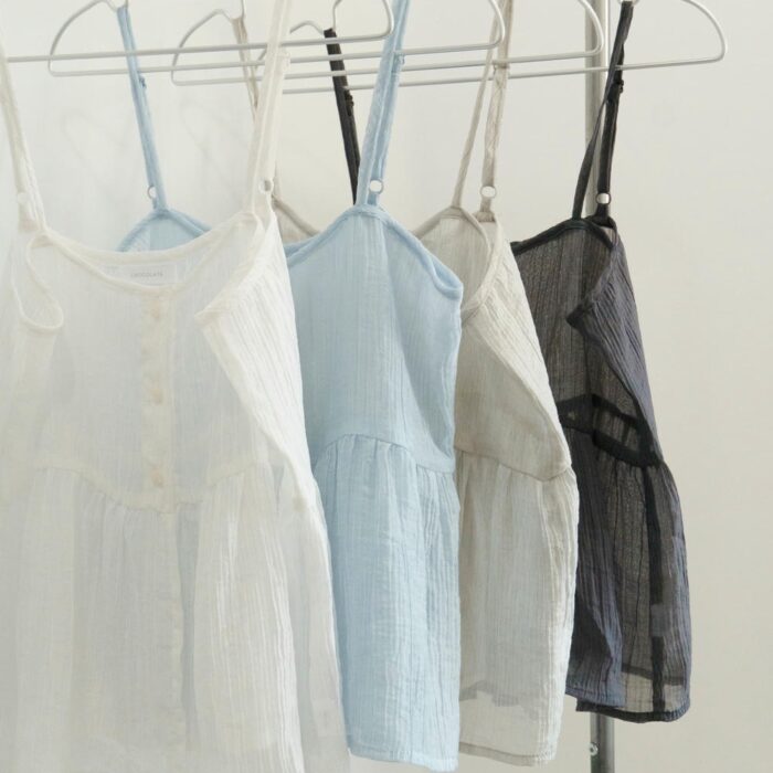 現貨韓版女裝 - 皺褶開扣外搭背心 / 四色