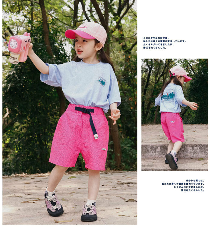 韓版夏季100~150cm - 多巴胺戶外速乾短褲 / 五色：圖片 10