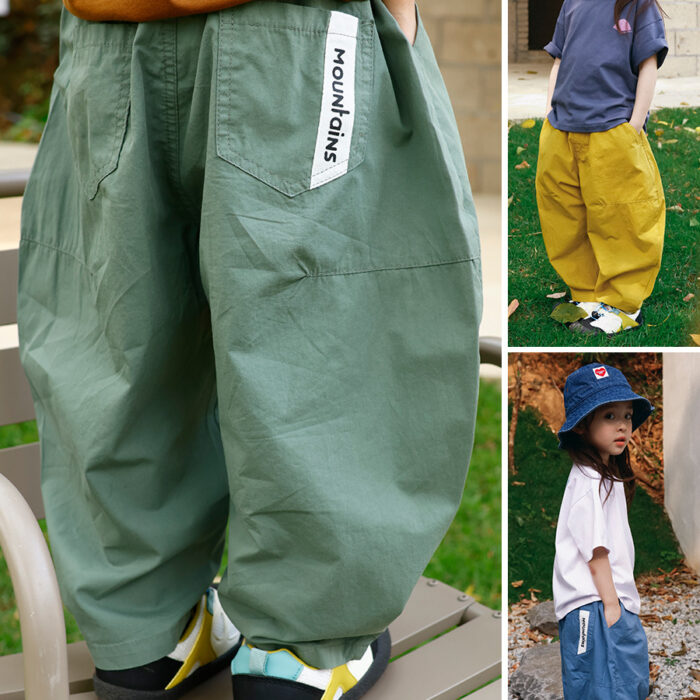 凹豆夏季100~170cm - outdoor 百搭薄款防蚊氣球褲 / 三色