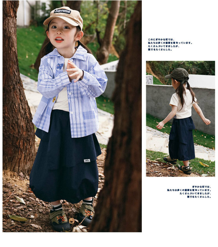 韓版夏季100~150cm - outdoor 不規則裙 /三色：圖片 2