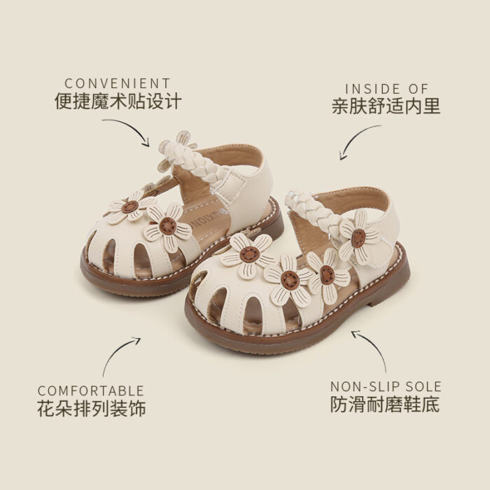 11.5~15.5cm - 夏季花花涼鞋 / 二色：圖片 4