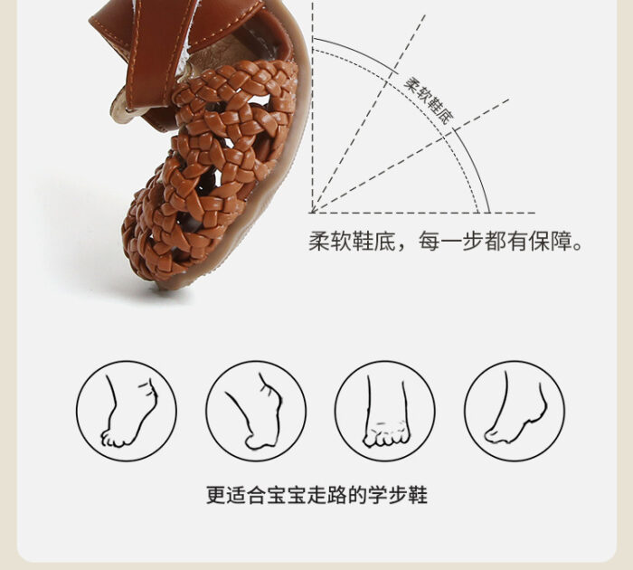 12~15.5cm - 夏季編織涼鞋 / 二色：圖片 7