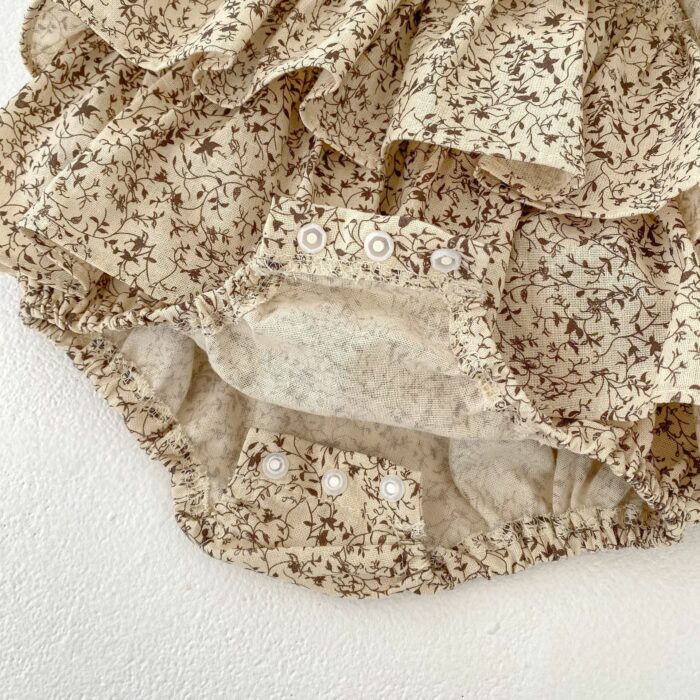 韓版夏季66~100cm - 碎花蛋糕包屁衣：圖片 5