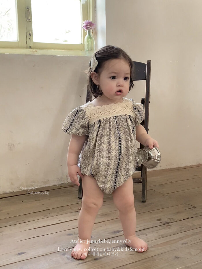 韓版夏季66~90cm - 波西米亞蕾絲包屁衣：圖片 2