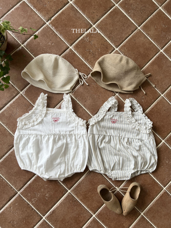 正韓夏季0~18m - 荷葉肩包屁衣 / 二色：圖片 3