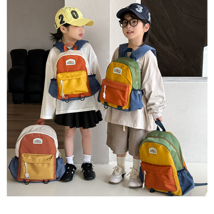 韓版包包 - 超可愛撞色後背包 / 五色