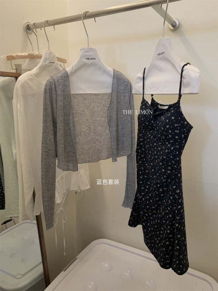 韓版女裝 - 法式小洋裝+小外套：圖片 4