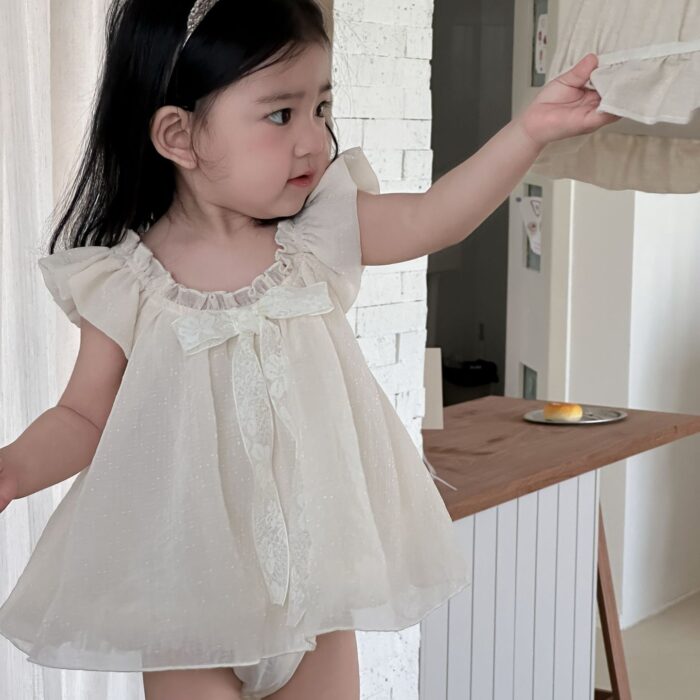 韓版夏季73~90cm - 超美小公主珠光包屁衣