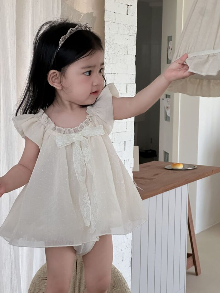 韓版夏季73~90cm - 超美小公主珠光包屁衣