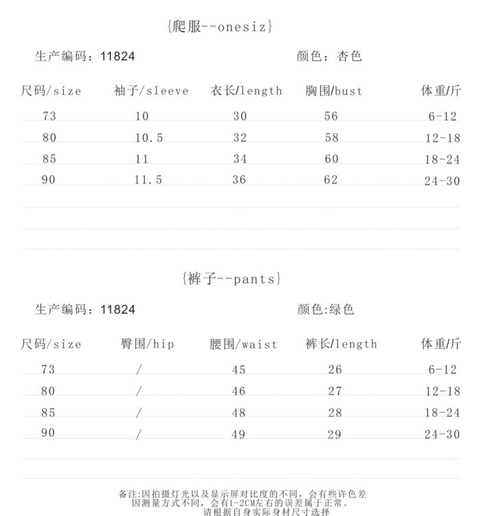 韓版夏季73~90cm - 格紋南瓜吊帶褲套裝(上衣+褲子)：圖片 7
