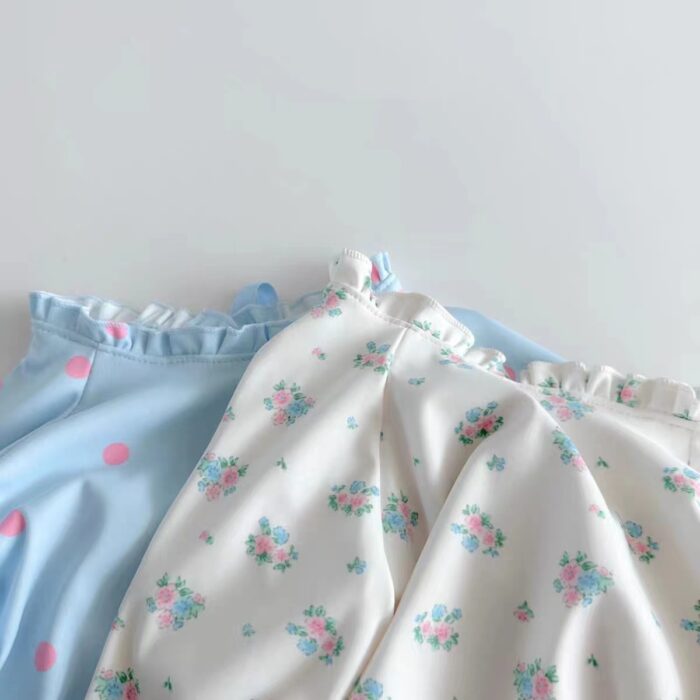 夏日泳裝66~100cm -  防曬連身泳裝含帽子 / 二色：圖片 2