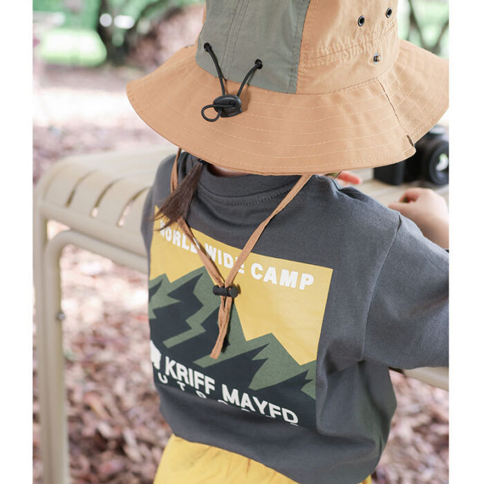 凹豆夏季100~150cm - 山脈印花上衣 / 三色