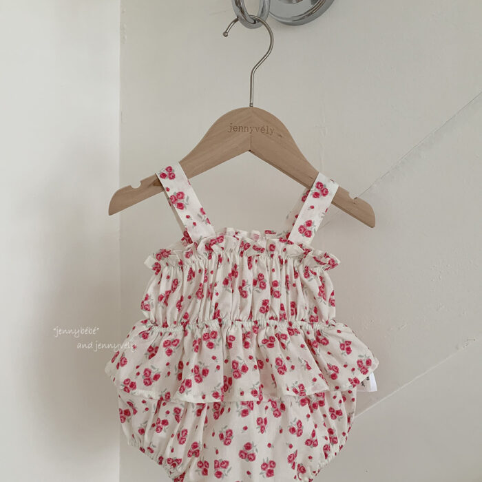 韓版夏季66~90cm - 碎花包屁衣