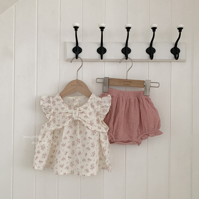 韓版夏季80~100cm - 碎花套裝