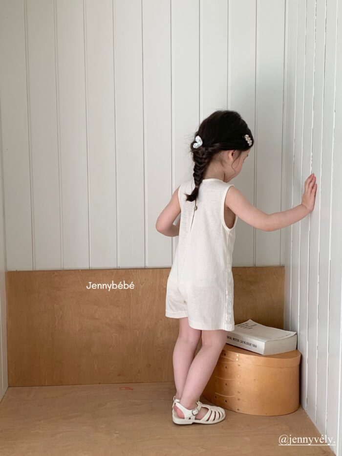 韓版夏季80~110cm/大人 - 法式親子連身褲/洋裝：圖片 9