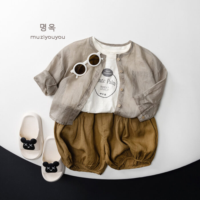 韓版夏季80~130cm - 英文印花背心 / 二色：圖片 6