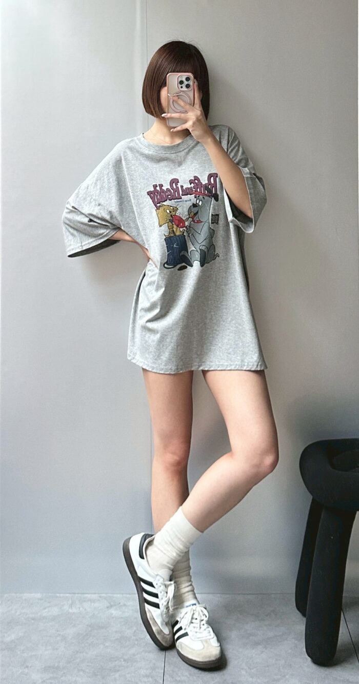 韓版女裝 - 狗貓大T / 四色：圖片 6