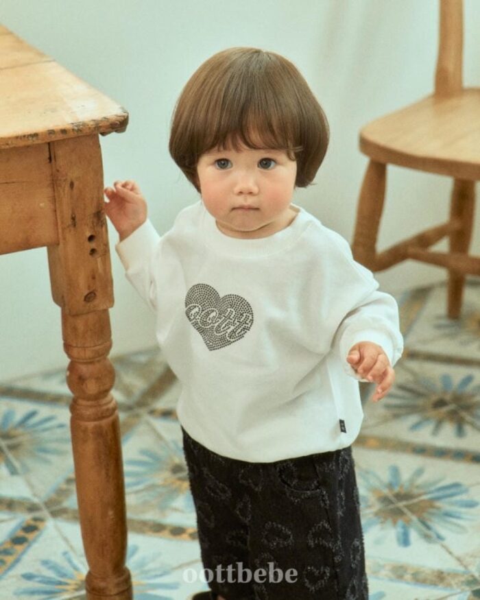 正韓秋季1~7y - 愛心上衣 / 二色：圖片 3