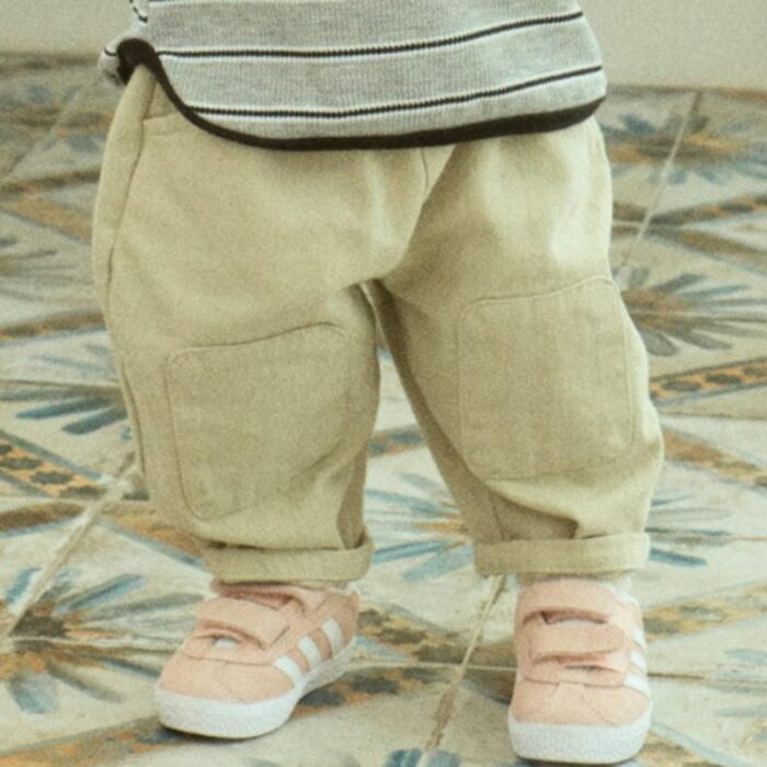 正韓秋季1~7y - 拼貼休閒褲 / 二色：圖片 3