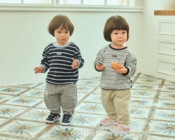 正韓秋季1~7y - 拼貼休閒褲 / 二色：圖片 4