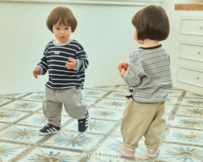 正韓秋季1~7y - 拼貼休閒褲 / 二色：圖片 8