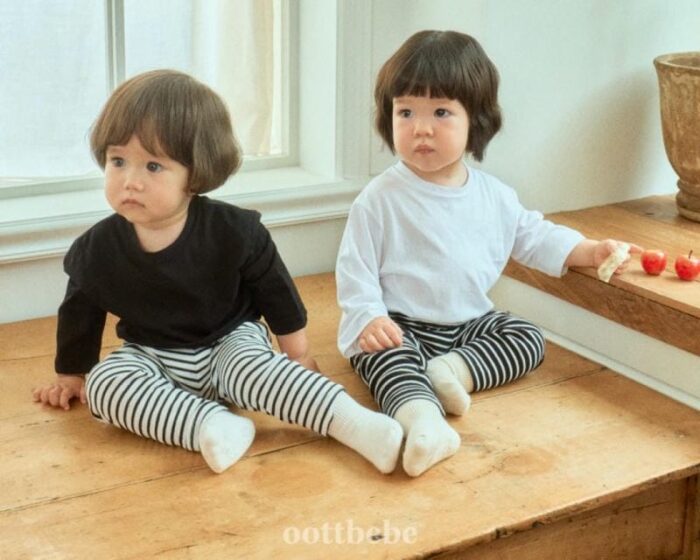 正韓秋季1~7y - 素色百搭打底衣三件組 / 二色：圖片 4
