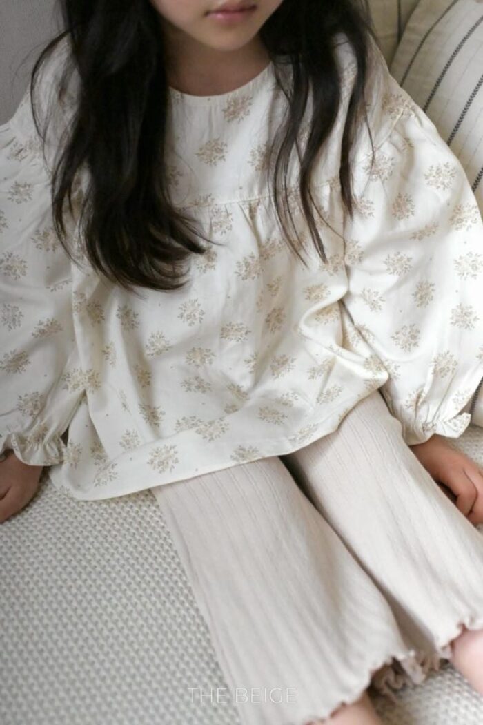 正韓秋季80~120cm - 碎花上衣 / 二色：圖片 5