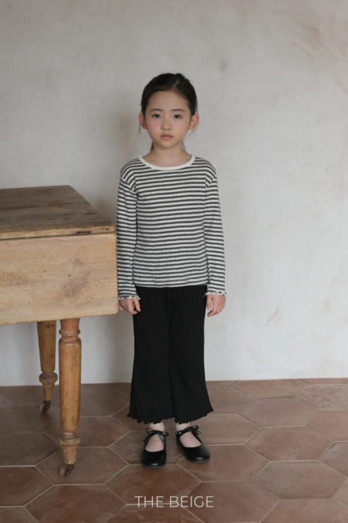 正韓秋季80~120cm - 橫條上衣 / 三色：圖片 2