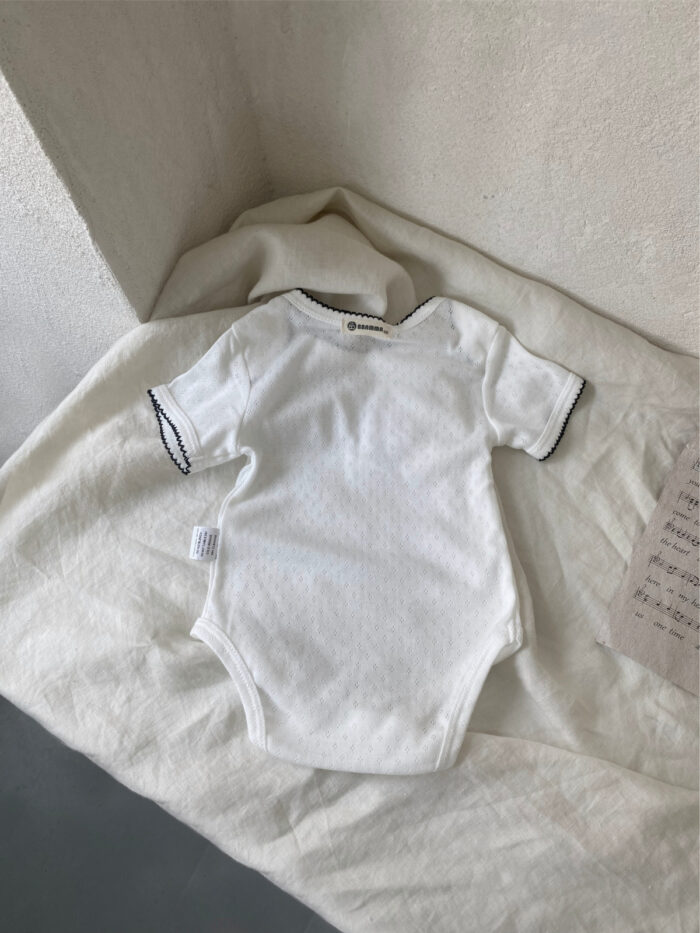 韓版夏季66~90cm - 網眼透氣包屁衣 / 三色：圖片 3