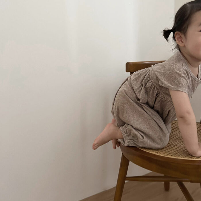 韓版夏季66~90cm - 柔軟綿連身包屁衣 / 三色：圖片 4