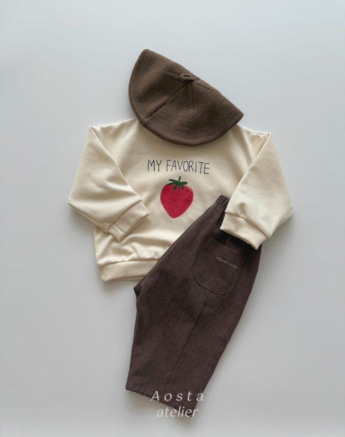 正韓秋季 0~5y - 英文刺繡褲 / 三色：圖片 6