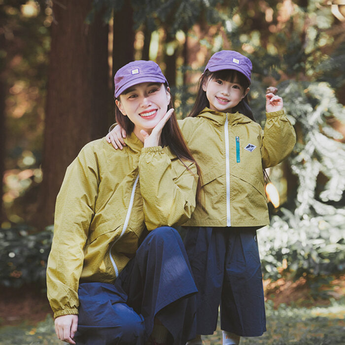凹豆秋季 親子100cm~L - 輕薄透氣衝鋒衣連帽外套 / 五色