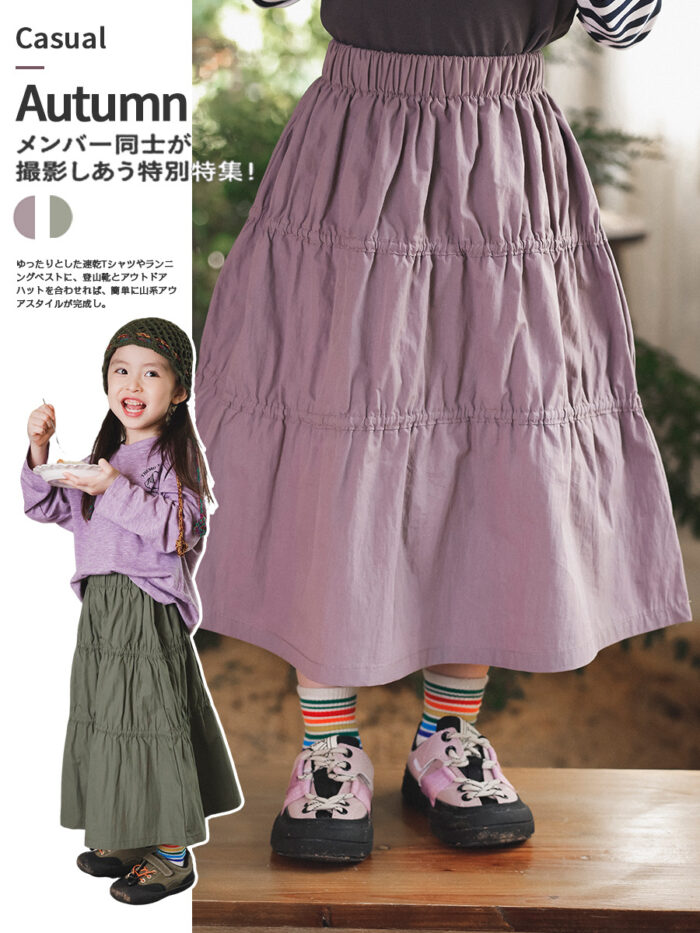 凹豆秋季100~150cm - 蛋糕裙 / 二色