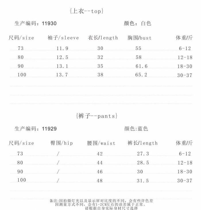 韓版夏季73~90cm - 格紋花邊套裝(上衣+下褲)：圖片 2
