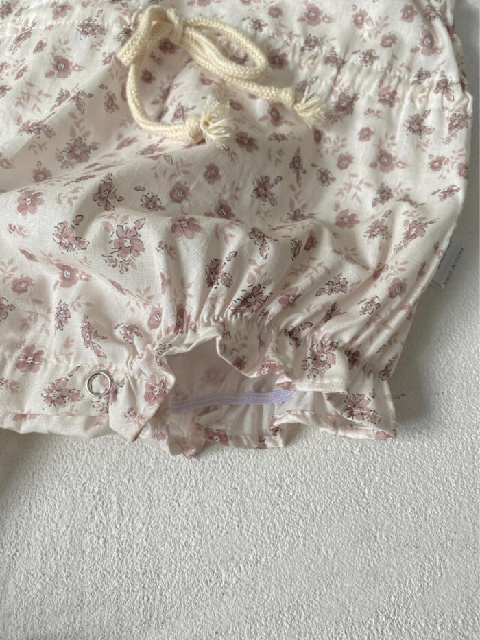 韓版夏季66~90cm - 捲邊背心包屁衣 / 二色：圖片 3